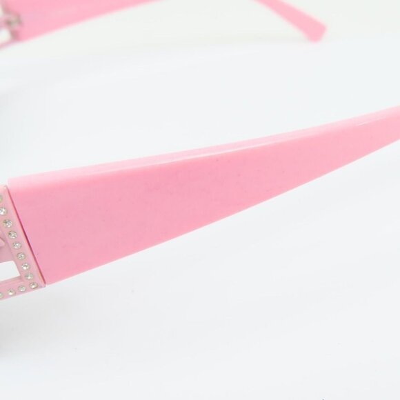 RARE Versace Vintage Medusa Semi Rimless Pink Rose Sunglasses 90s 2029-B - Picture 5 of 10